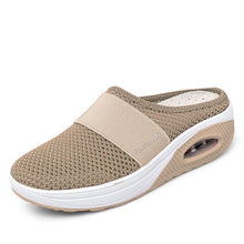 Load image into Gallery viewer, Women Daily Fly Knit Fabric Summer Air Cushion Mule Slippers
