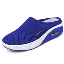 Load image into Gallery viewer, Women Daily Fly Knit Fabric Summer Air Cushion Mule Slippers
