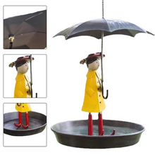 Load image into Gallery viewer, Hanging Umbrella Girl Bird Feeder Garden Decor
