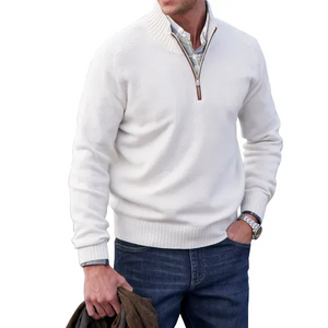 🔥MEN'S CASHMERE ZIPPER BASIC SWEATER🔥