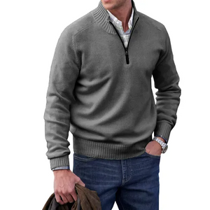 🔥MEN'S CASHMERE ZIPPER BASIC SWEATER🔥