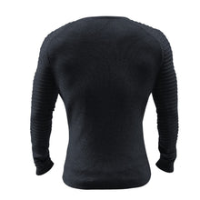 Load image into Gallery viewer, Men&#39;s Basic Knitted Crew Neck Long Sleeve Pullover
