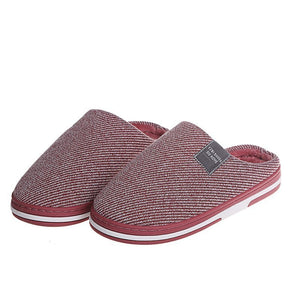 Womens Cotton Clog Hard Sole Warm Slip on Fleece Lined Slippers