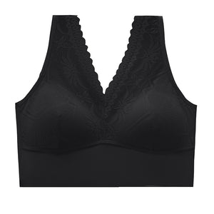 Lace Fixed Cup Push-Up Sleep Bra