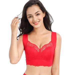 EXTRA LIFT - Ultimate Lift Stretch Full-Figure Seamless Lace Cut-Out Bra