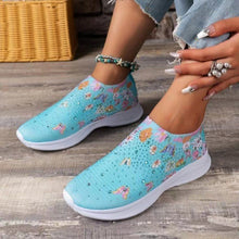 Load image into Gallery viewer, Women&#39;s Rhinestone Stretch Casual Breathable Sneakers
