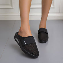 Load image into Gallery viewer, Women Daily Fly Knit Fabric Summer Air Cushion Mule Slippers
