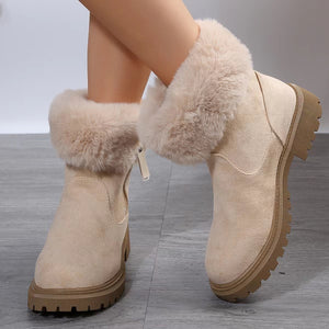 New winter women's thickened short snow boots