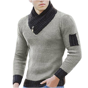 Men Turtleneck Winter Warm Cotton Pullovers Sweaters