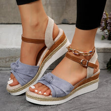 Load image into Gallery viewer, Summer Fish Mouth Bow Knot Sandals
