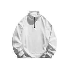 Load image into Gallery viewer, Men&#39;s Stand collar Sweatshirt Pullover Tops Fleece Half Zip Plain Sports
