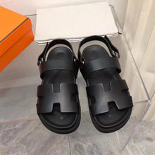 Load image into Gallery viewer, Women&#39;s New Summer Flat Hollow Velcro Sandals
