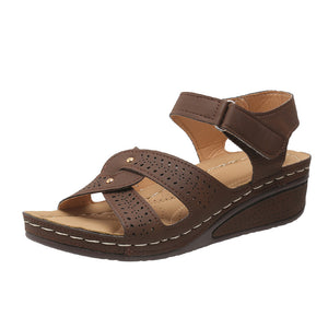 Women's Comfort Round Toe Wedge Sandals