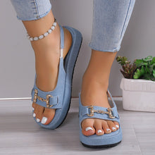 Load image into Gallery viewer, Women&#39;s Round Toe Open Toe Flat Sandals
