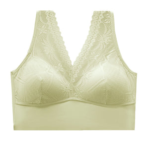 Lace Fixed Cup Push-Up Sleep Bra