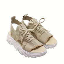 Load image into Gallery viewer, Summer new thick-soled flying woven soft-soled casual sandals
