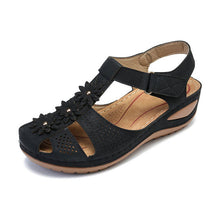 Load image into Gallery viewer, Summer women&#39;s soft sole round toe wedge sandals
