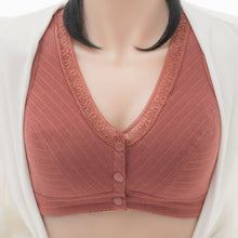 Load image into Gallery viewer, Soft Cotton Front Button Underwireless Tank Bra
