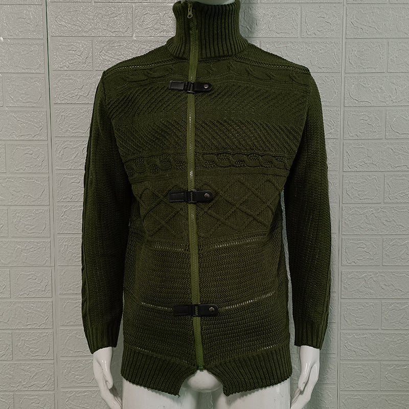 Men's Round Neck Sweater Casual Knitted Sweater