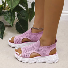 Load image into Gallery viewer, Women&#39;s Knitted Elastic Platform Casual Sandals
