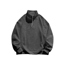 Load image into Gallery viewer, Men&#39;s Stand collar Sweatshirt Pullover Tops Fleece Half Zip Plain Sports
