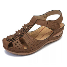 Load image into Gallery viewer, Summer women&#39;s soft sole round toe wedge sandals
