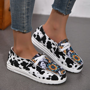 Halloween women's canvas casual shoes