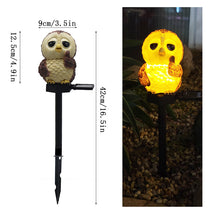 Load image into Gallery viewer, Solar Owl Garden Decorative Landscape Light
