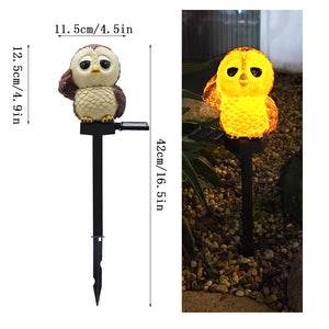 Solar Owl Garden Decorative Landscape Light