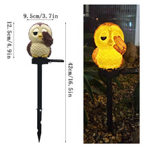 Load image into Gallery viewer, Solar Owl Garden Decorative Landscape Light
