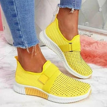 Load image into Gallery viewer, Women&#39;s Breathable Slip On Mesh Rhinestone Trainers Shoes
