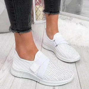 Women's Breathable Slip On Mesh Rhinestone Trainers Shoes