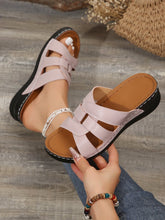 Load image into Gallery viewer, Women&#39;s Hollow Wedge Thick Sole Casual Sandals
