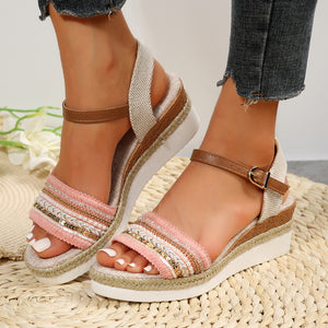 Womens Width Sandals Flat Wedge Sandals