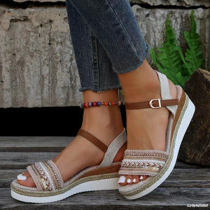 Womens Width Sandals Flat Wedge Sandals