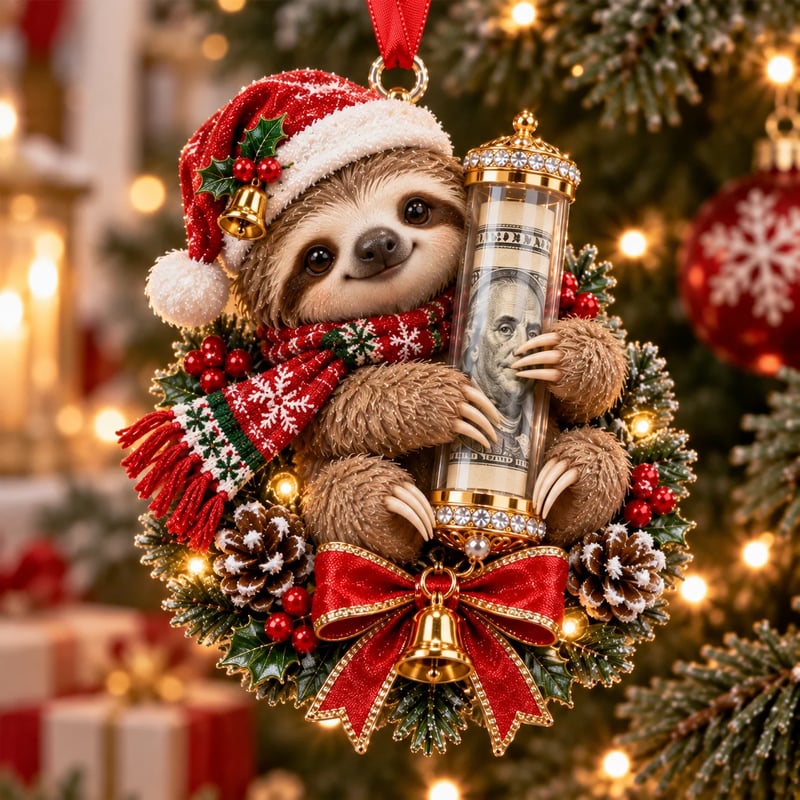 💵 Christmas Cash Gift Ornament - ✨A Fun Way to Give Money This Christmas