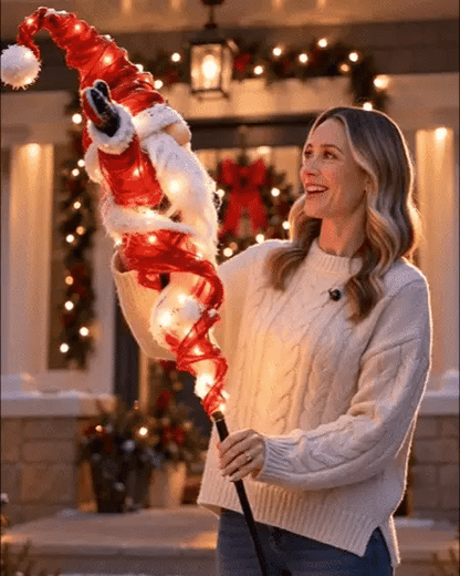 Twisted Christmas Lighted Yard Stakes