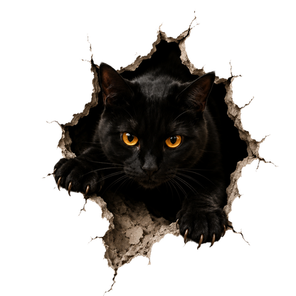 Graddi™ Halloween Break-In Wall Decal
