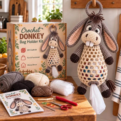 Crochet Animal Bag Holder DIY Kit