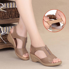 Load image into Gallery viewer, Women&#39;s Comfortable Soft Sole Wedge Casual Hollow Sandals
