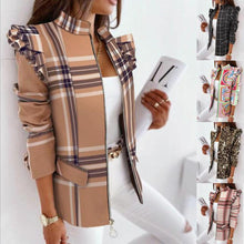 Load image into Gallery viewer, Blazer ondulado de manga larga con cremallera para mujer. 8 colores a elegir - España
