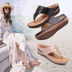 Women's summer non-slip casual wedge slippers