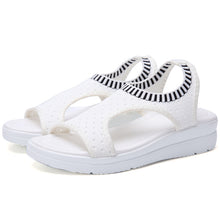 Load image into Gallery viewer, Women&#39;s Breathable Elastic Band Thick Sole Mesh Sports Sandals
