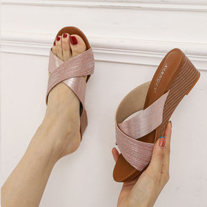 Ladies Open Toe Wedge Sandals