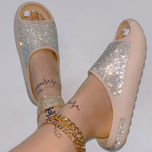 Load image into Gallery viewer, Women&#39;s Diamond Platform Slippers
