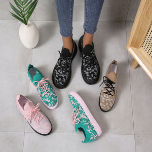 Women's Plus Size Flyknit Fashion Sneakers