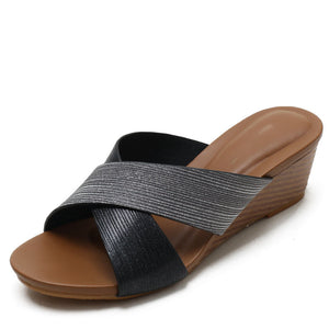 Ladies Open Toe Wedge Sandals