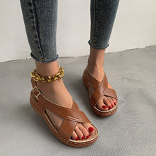 Load image into Gallery viewer, Solid Color Casual Women&#39;s Sandals
