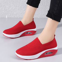 Load image into Gallery viewer, Thick-soled flying woven air cushion women&#39;s shoes
