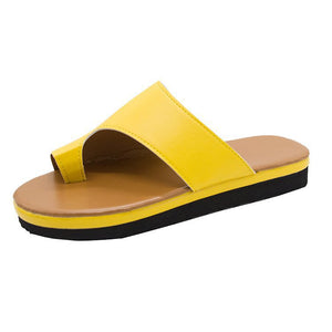 women's solid color toe sandals